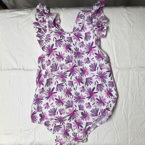 Okie Dokie Purple Floral Baby Outfit 24 mos. BB8